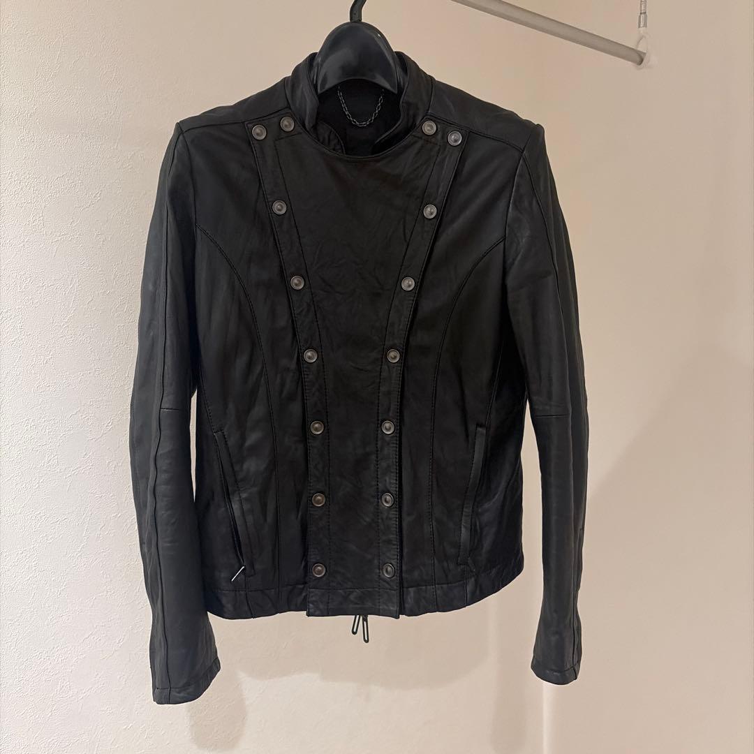 定価10万 GalaabenD 変形ラムレザージャケット