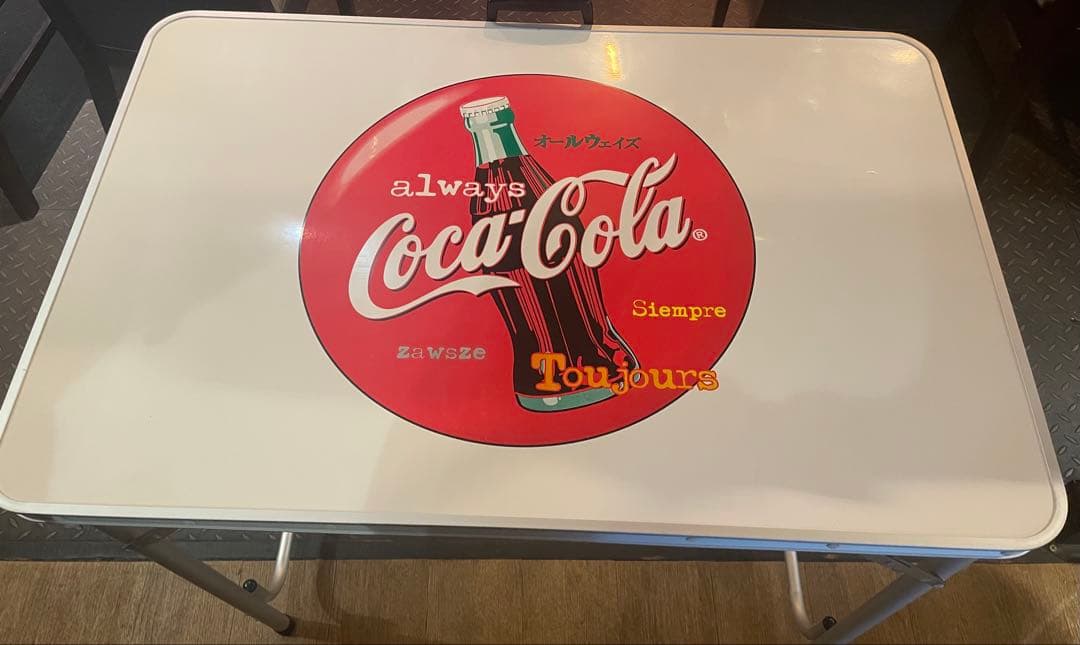Coca-Cola 折りたたみテーブル　レトロ