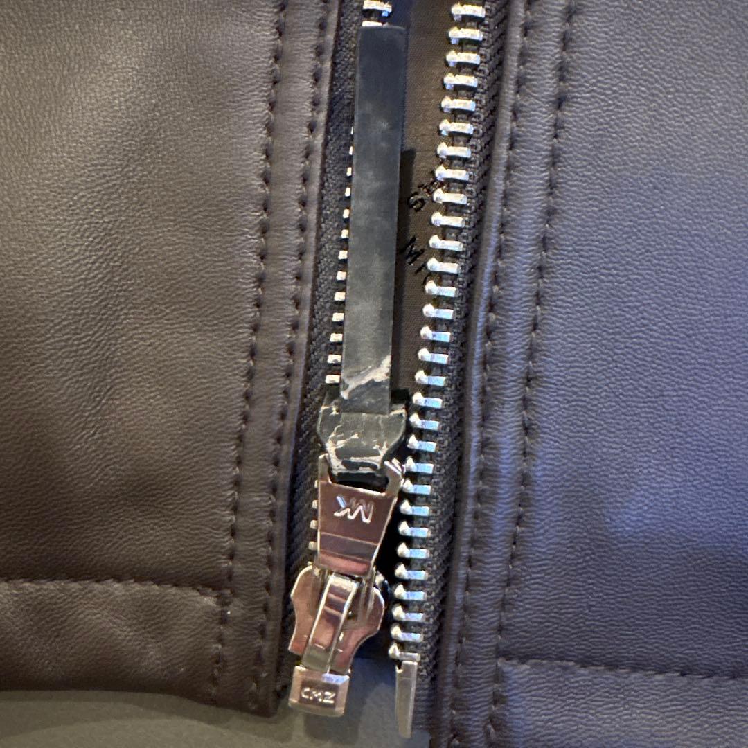 masaru様　MICHAEL KORS 茶 レザーライダースジャケット XS