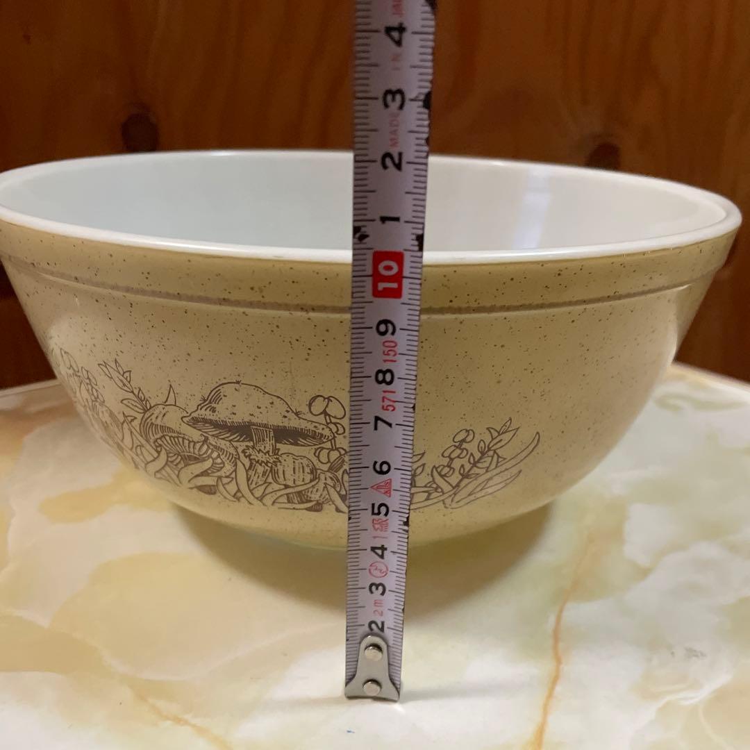 オールドパイレックス　pyrex ミキシングボウル　シンデレラボウル　きのこ