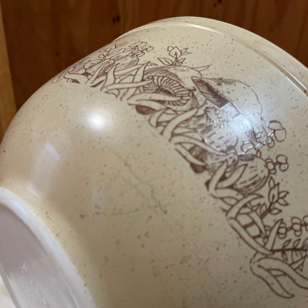 オールドパイレックス　pyrex ミキシングボウル　シンデレラボウル　きのこ