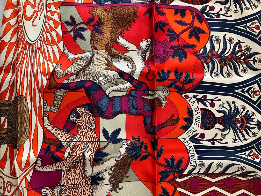 エルメス　HERMES シルクスカーフ 90cm x 90cm