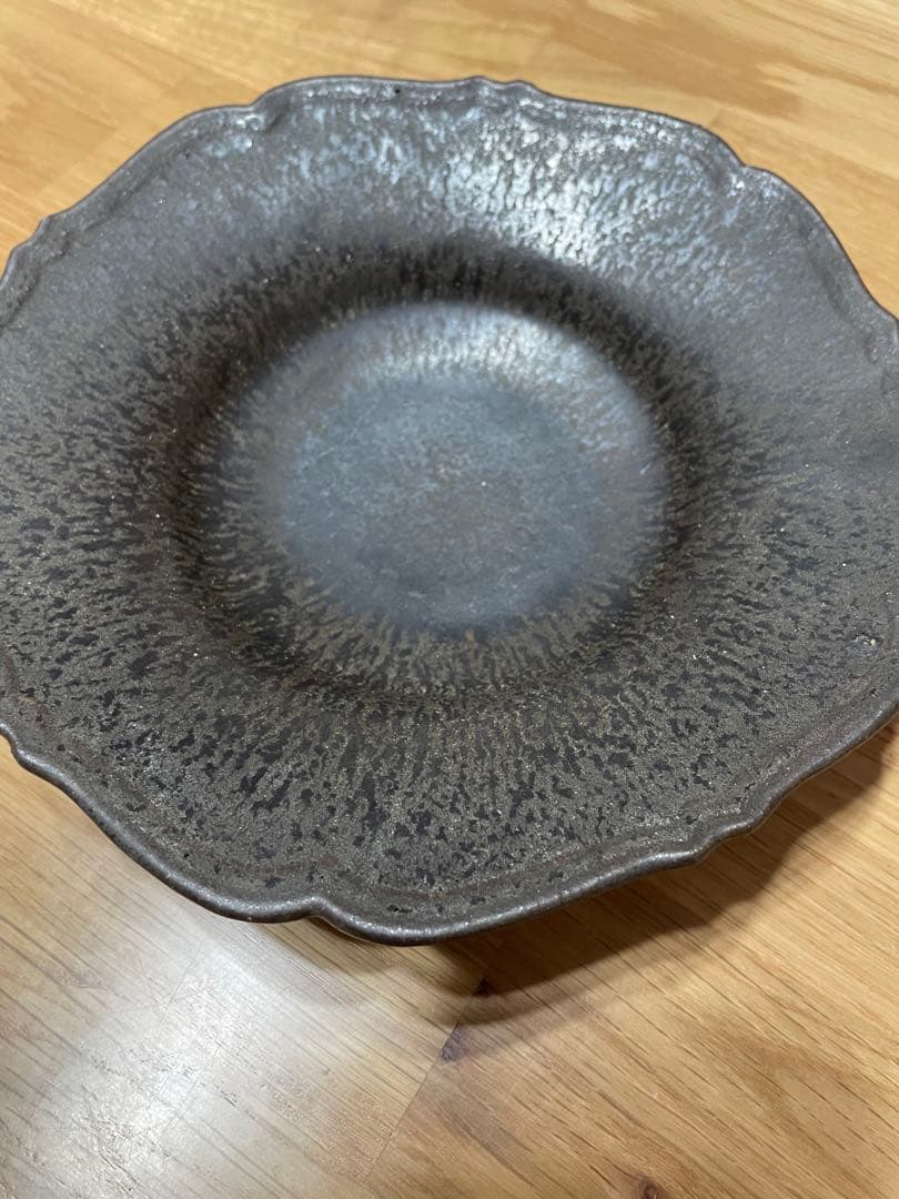 Awabi ware 輪花皿　　浅鉢　　3枚セット　　岡本純一