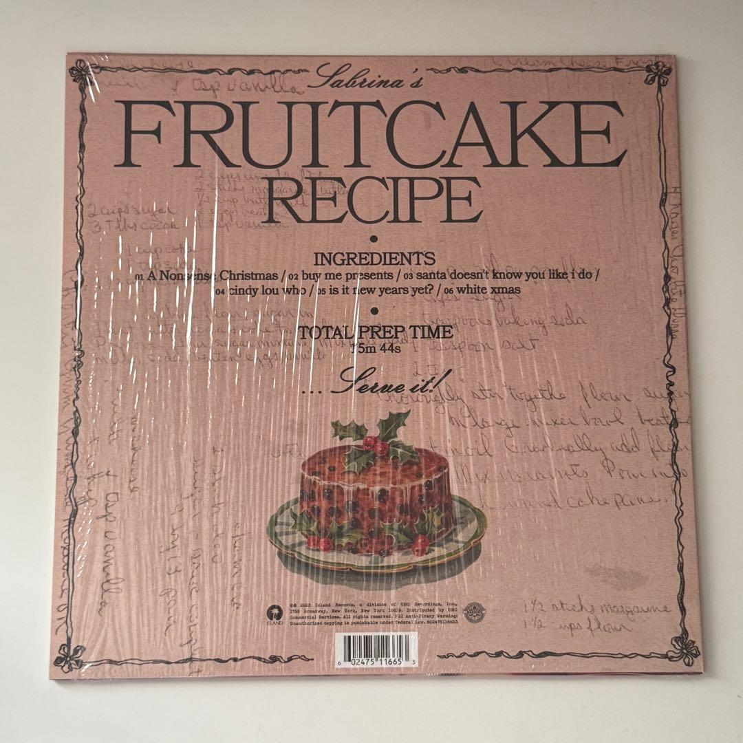 sabrina carpenter fruitcake レコード vinyl