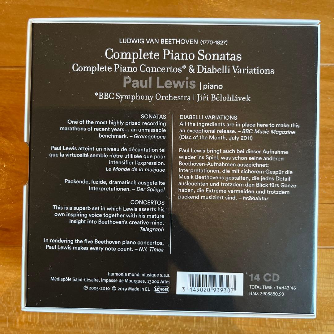 ベートーヴェン　ピアノソナタ全集　14CD ポール・ルイス