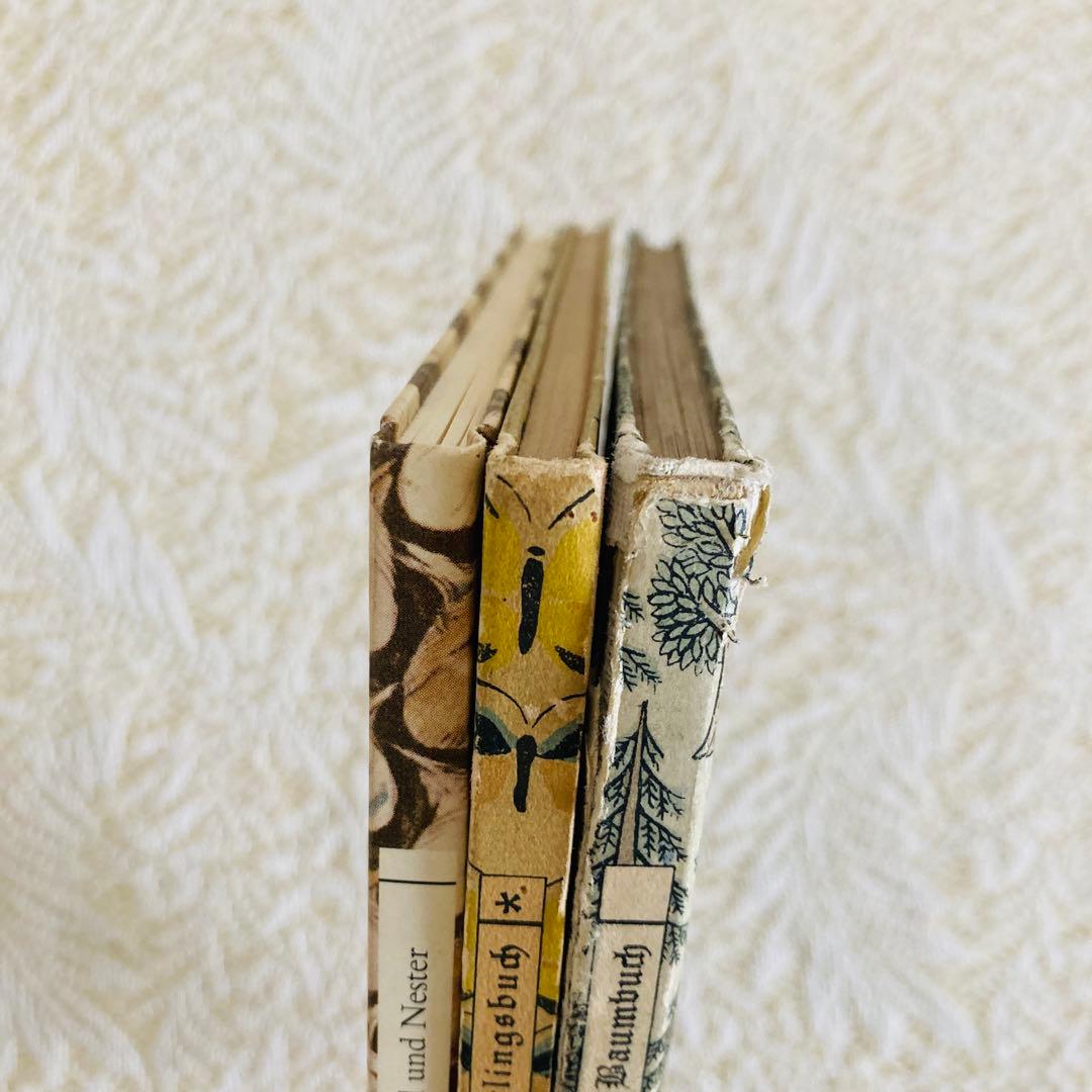 まとめ売り♪　インゼル文庫3点セット　鳥・蝶・木の図鑑　ドイツ古書