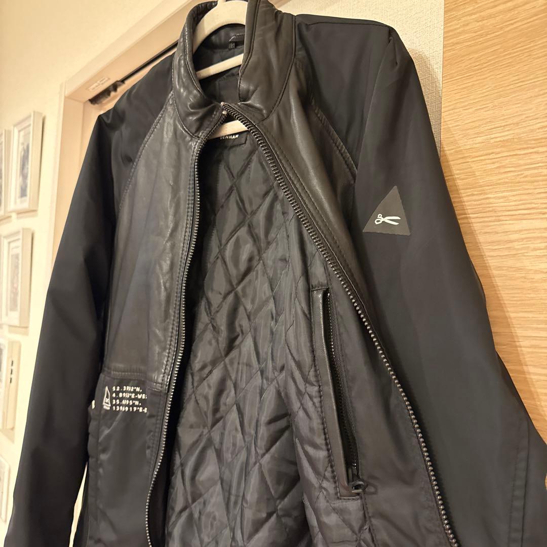 デンハム　ジャケット　レザー　コンビ　DENHAM ブルゾン