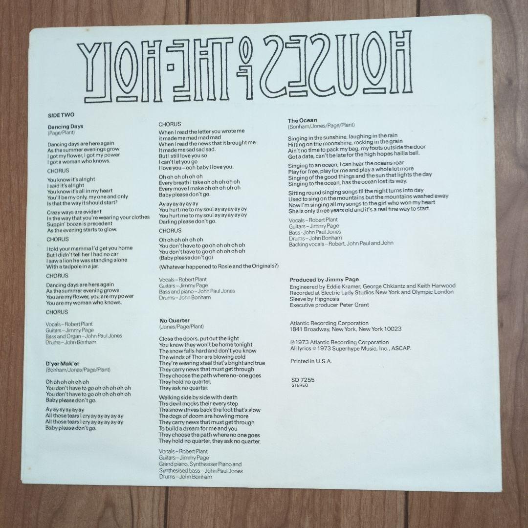 希少 モナーク盤 Led Zeppelin Houses of ツェッペリン