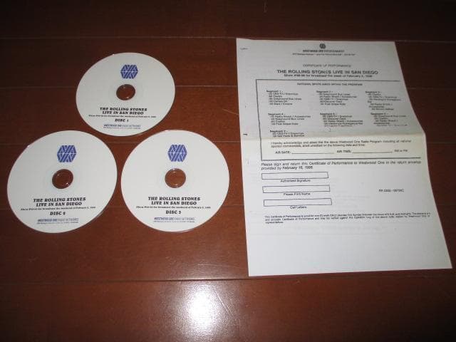 rolling stones live (RARE!!放送音源6CDRセット）