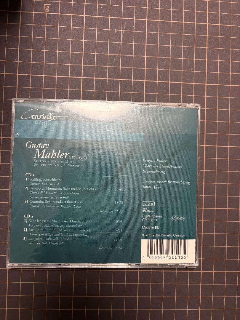 マーラー 交響曲第３番　アルバー＆ブラウンシュヴァイク州立管弦楽団（２ＣＤ）