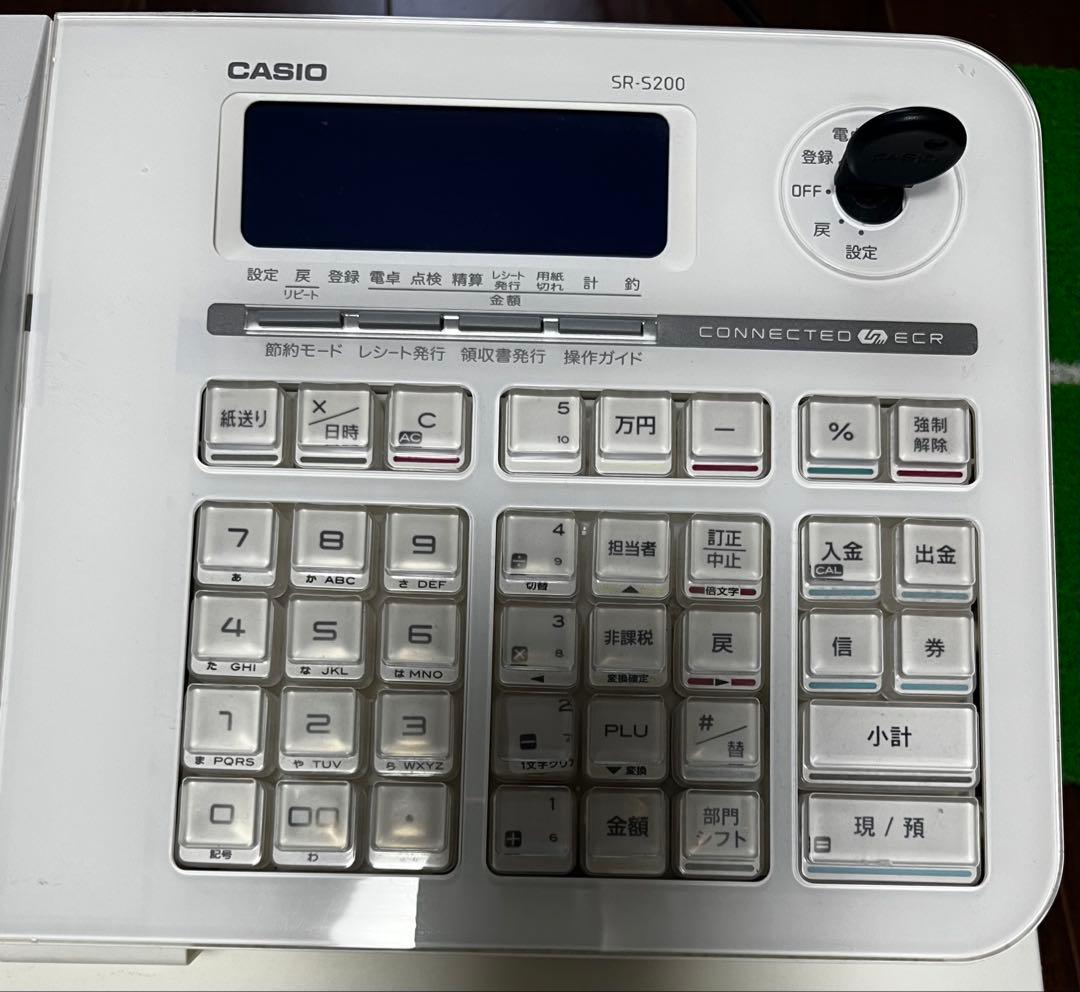 レジスター CASIO SR-S200 一部印字かすれあり