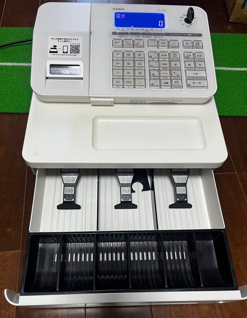 レジスター CASIO SR-S200 一部印字かすれあり