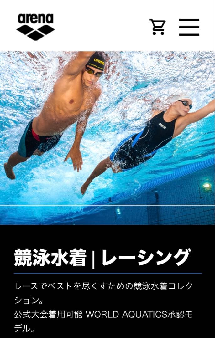 arena 競泳用水着 POWERSKIN CARBON 青