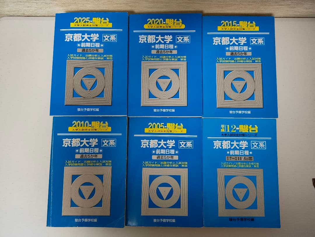 京都大学 文系　前期日程　6冊セット　青本　駿台