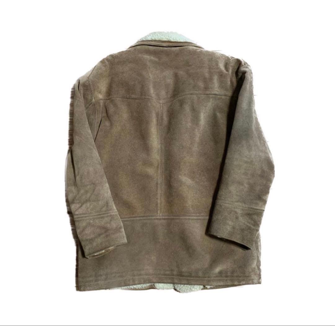 ［vintage］boa leather blouson 牛革70s80s90s