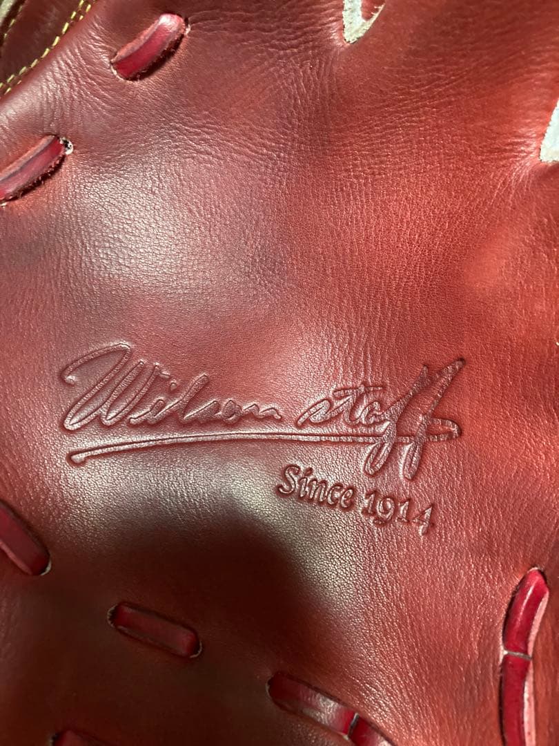 Wilson Staff 硬式グローブ レッド　30cm【超美品】