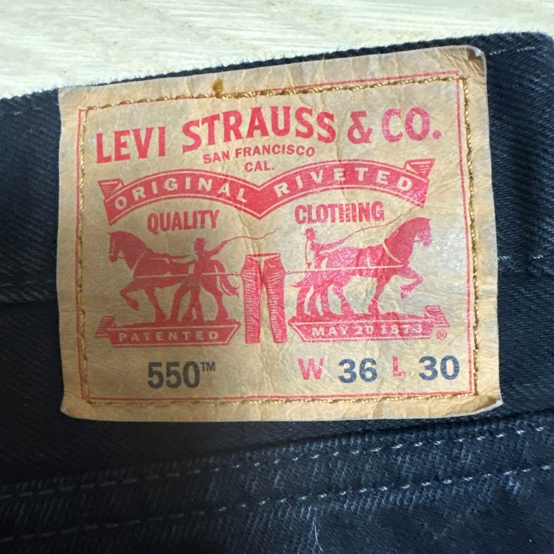 Levi's 550 ブラック デニム W36 L30