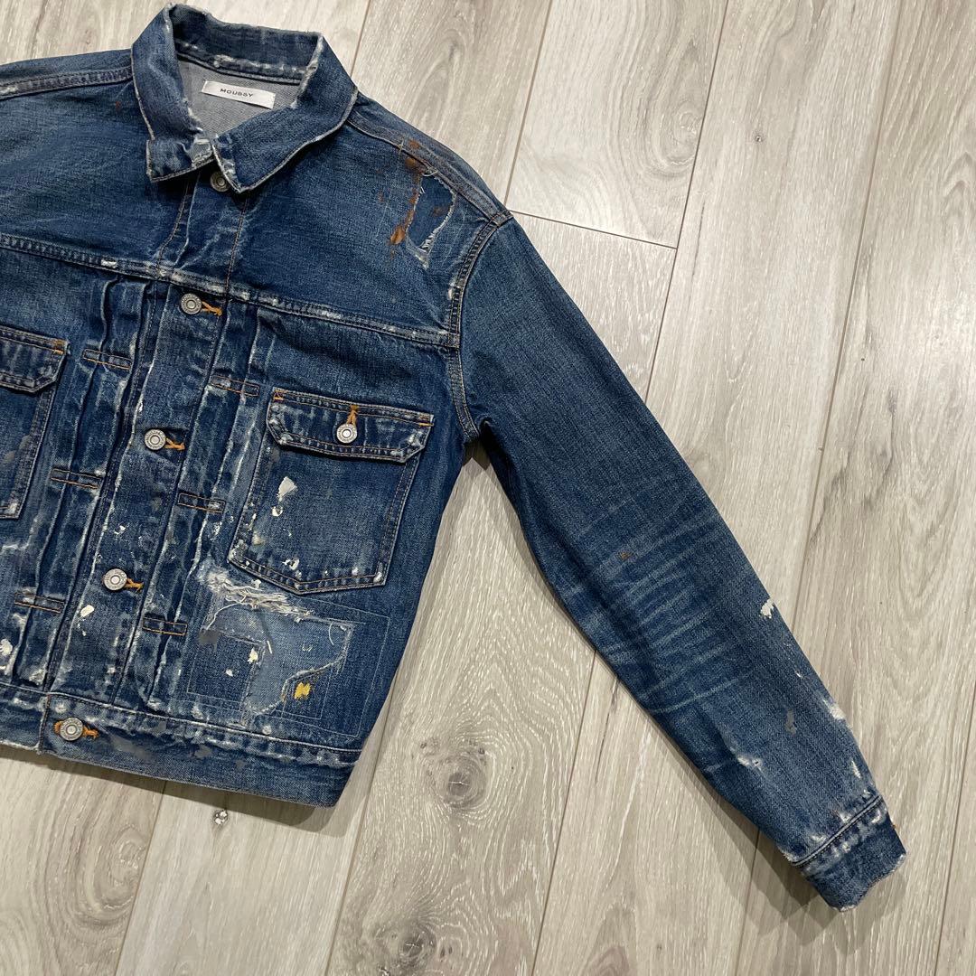 MOUSSY 2ndタイプ ヴィンテージ加工 デニムジャケット 1 マウジー