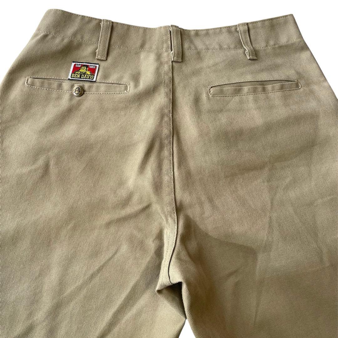 90s BEN DAVIS USA製 フリスコ パンツ ベージュ W32