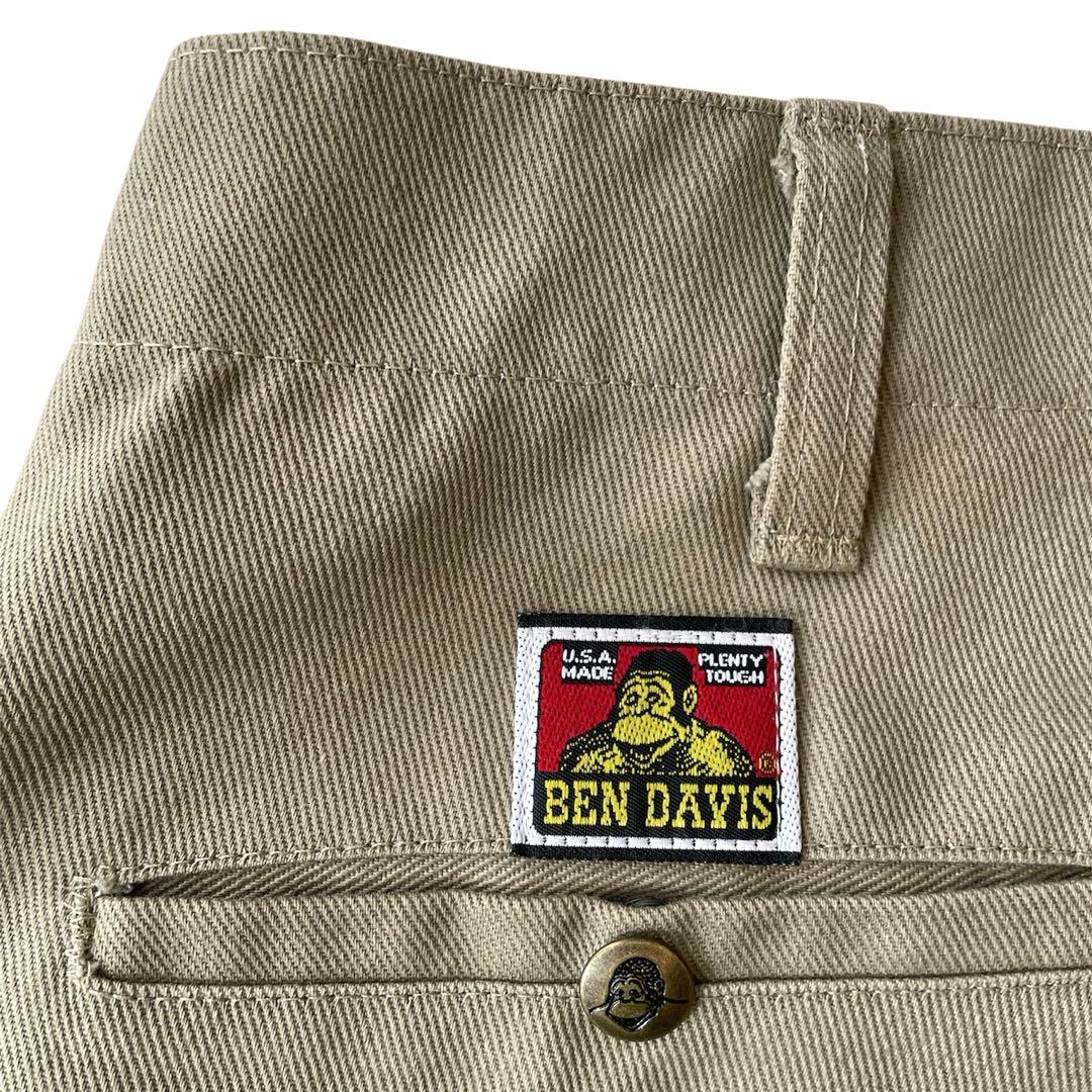 90s BEN DAVIS USA製 フリスコ パンツ ベージュ W32