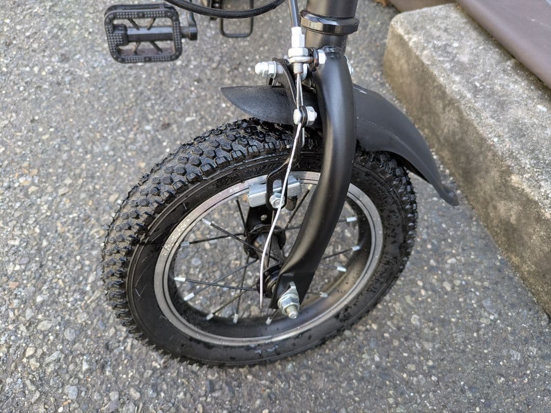 WANIDA 自転車 折りたたみ クロスバイク 12インチ 軽量 小型 ブラック