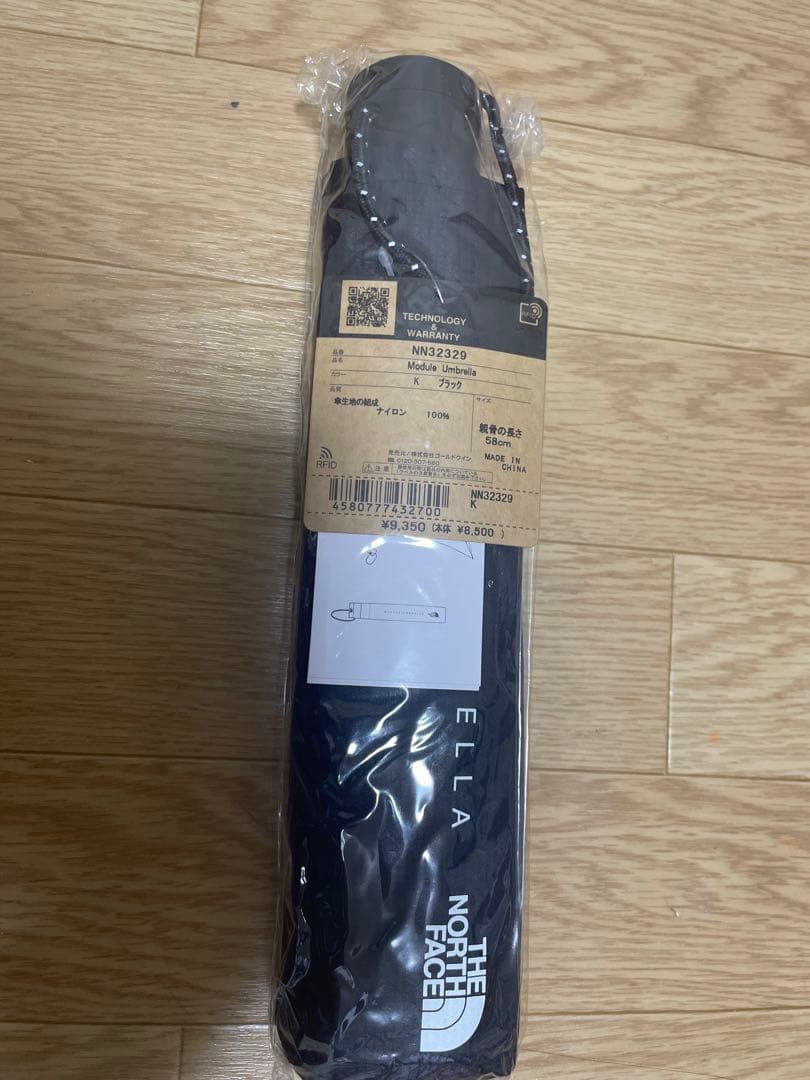 ノースフェイス 折りたたみ傘 黒 ブラック
