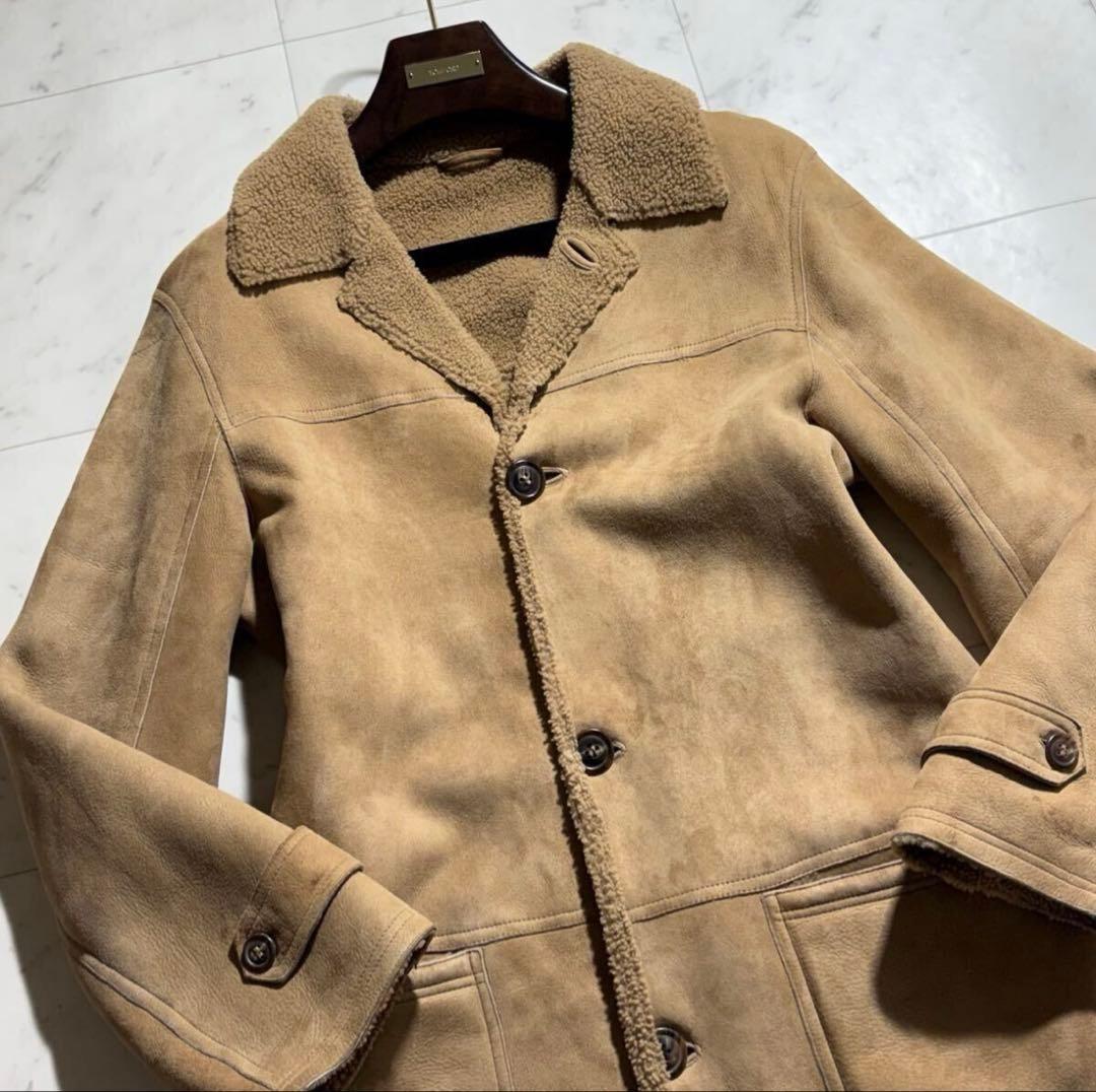 【高級品】Salvatore Ferragamo ムートンコート 52 XXL