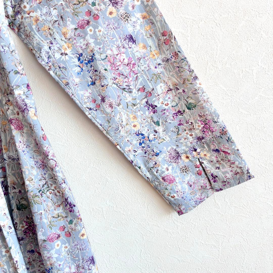 未使用 Crafted リバティ LIBERTY 花柄 ロングシャツワンピース