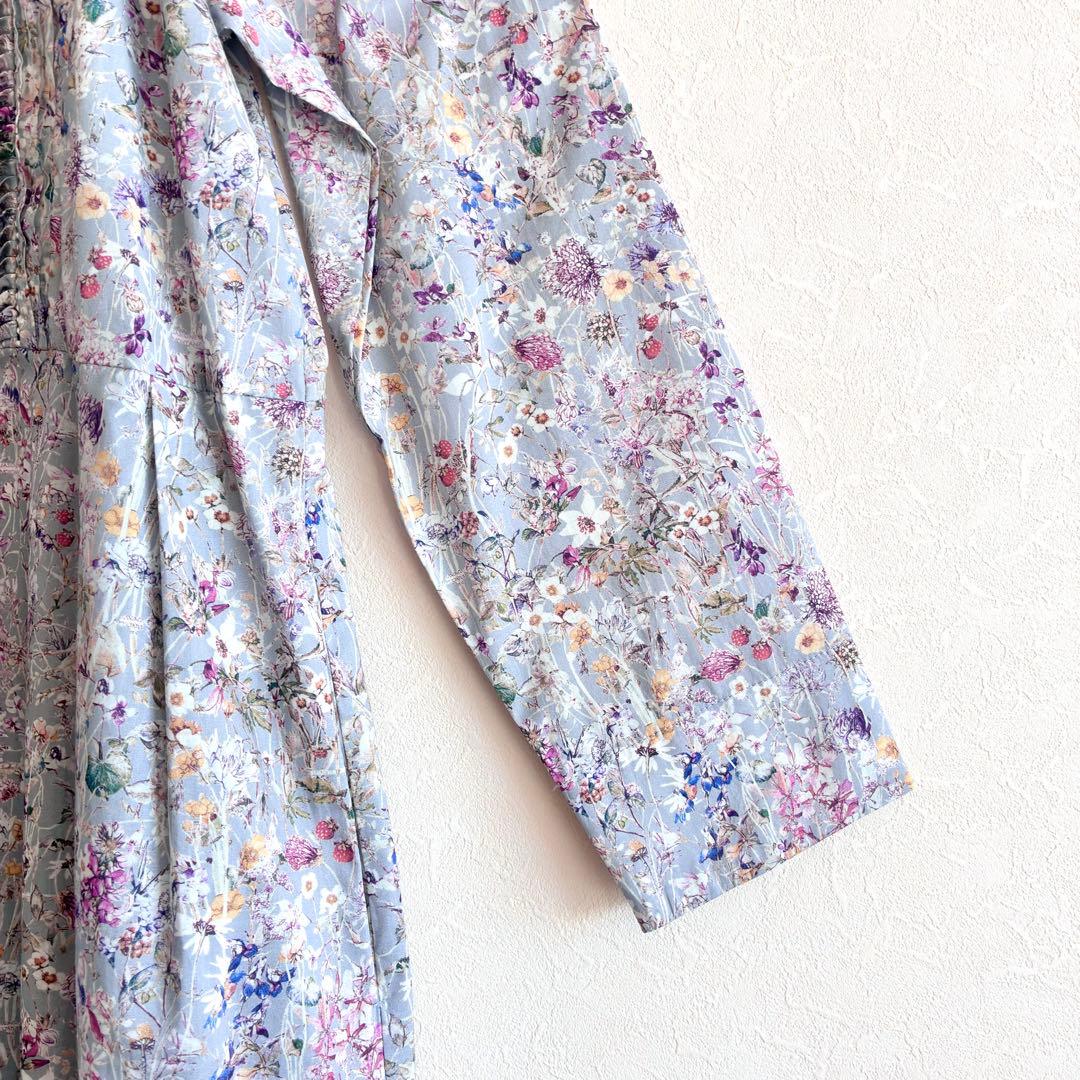 未使用 Crafted リバティ LIBERTY 花柄 ロングシャツワンピース