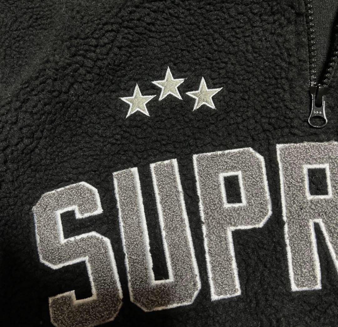 Supreme Arc Half Zip Fleece Pullover L 黒