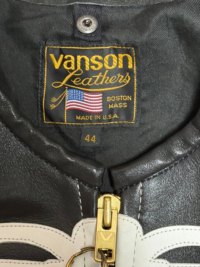【超美品】VANSON BONEワシントンハウス別注モデルレザージャケット