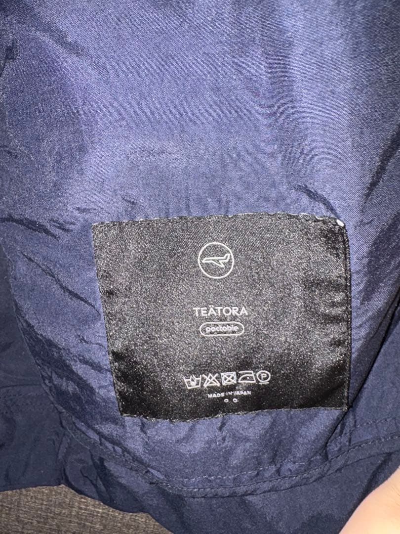 美品　teatora wallet coat packable