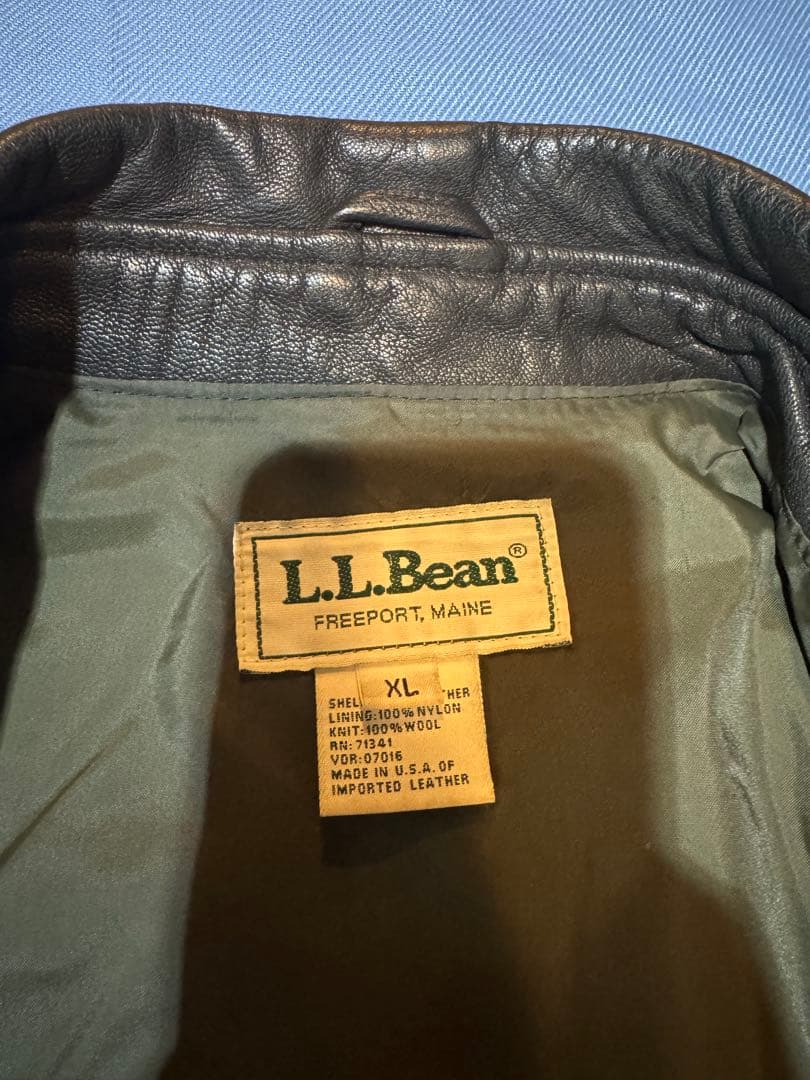 LLBean A2フライトレザージャケット USA製　XL