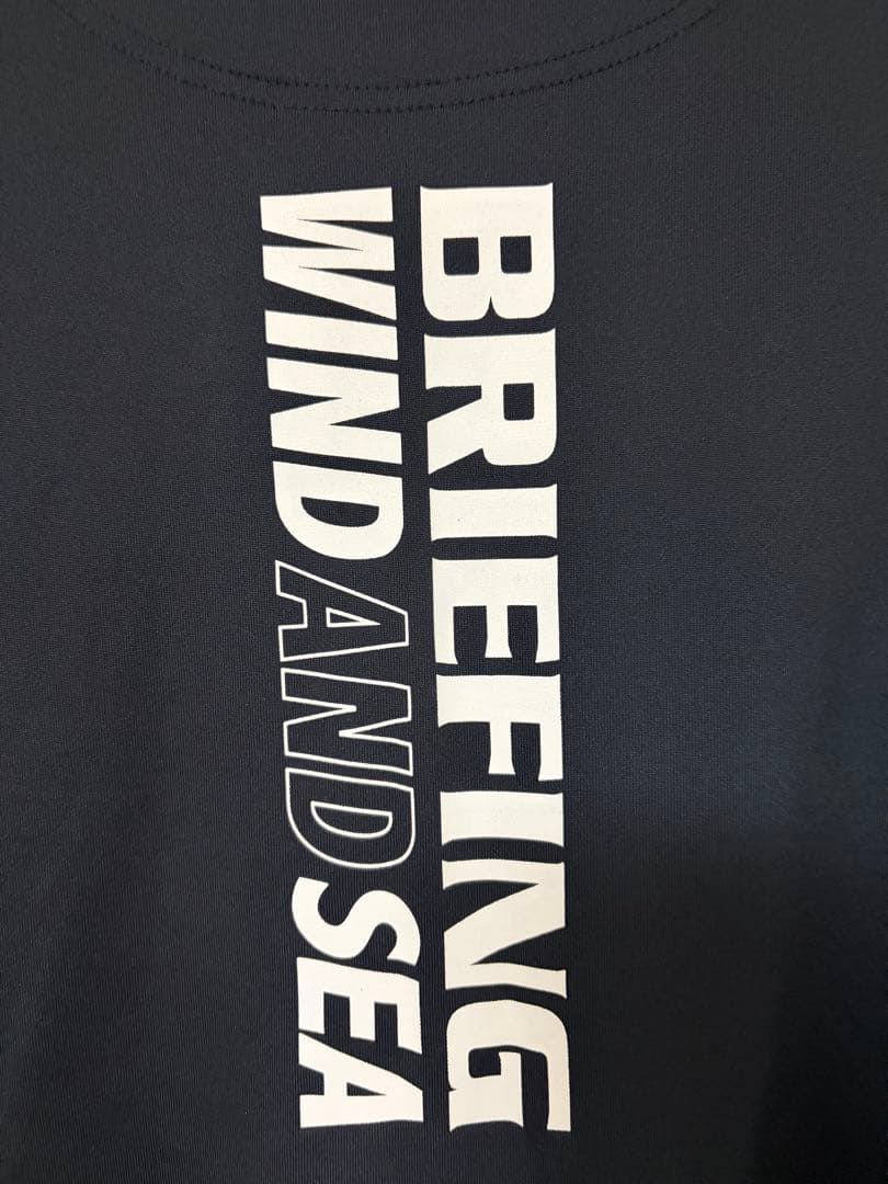 BRIEFING wind and sea モックネックシャツ 長袖