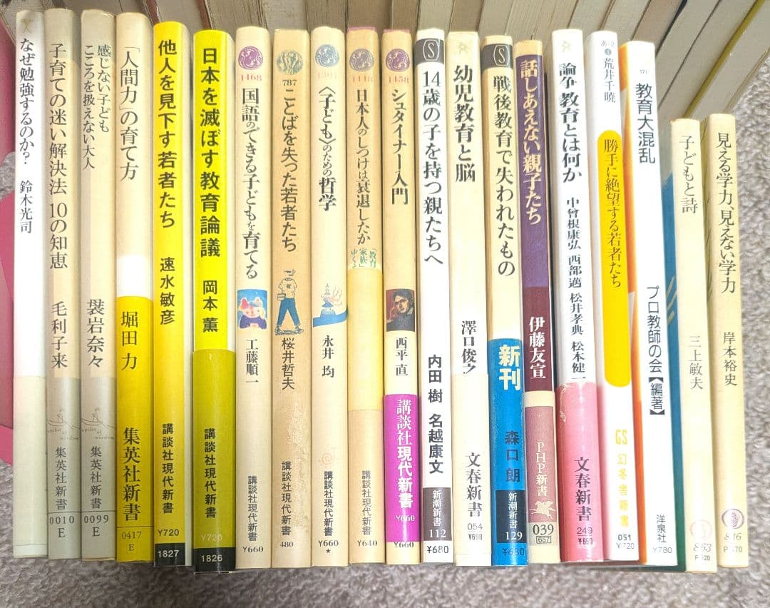 【 まとめ売り 39冊】 教育 教育論 教師 学力 子育て 人間力 関連書籍