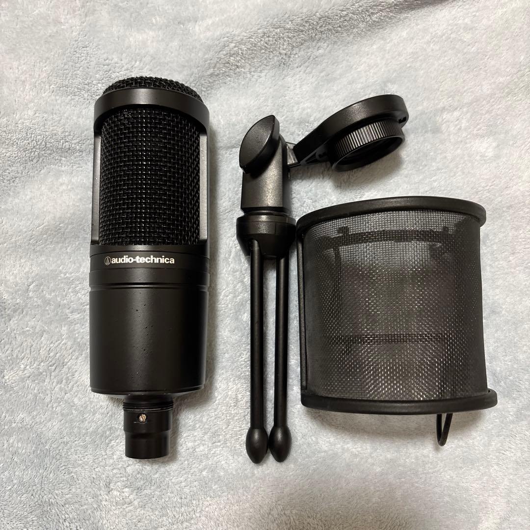 オーディオテクニカ　AT2020 audio-technica スタンド付き
