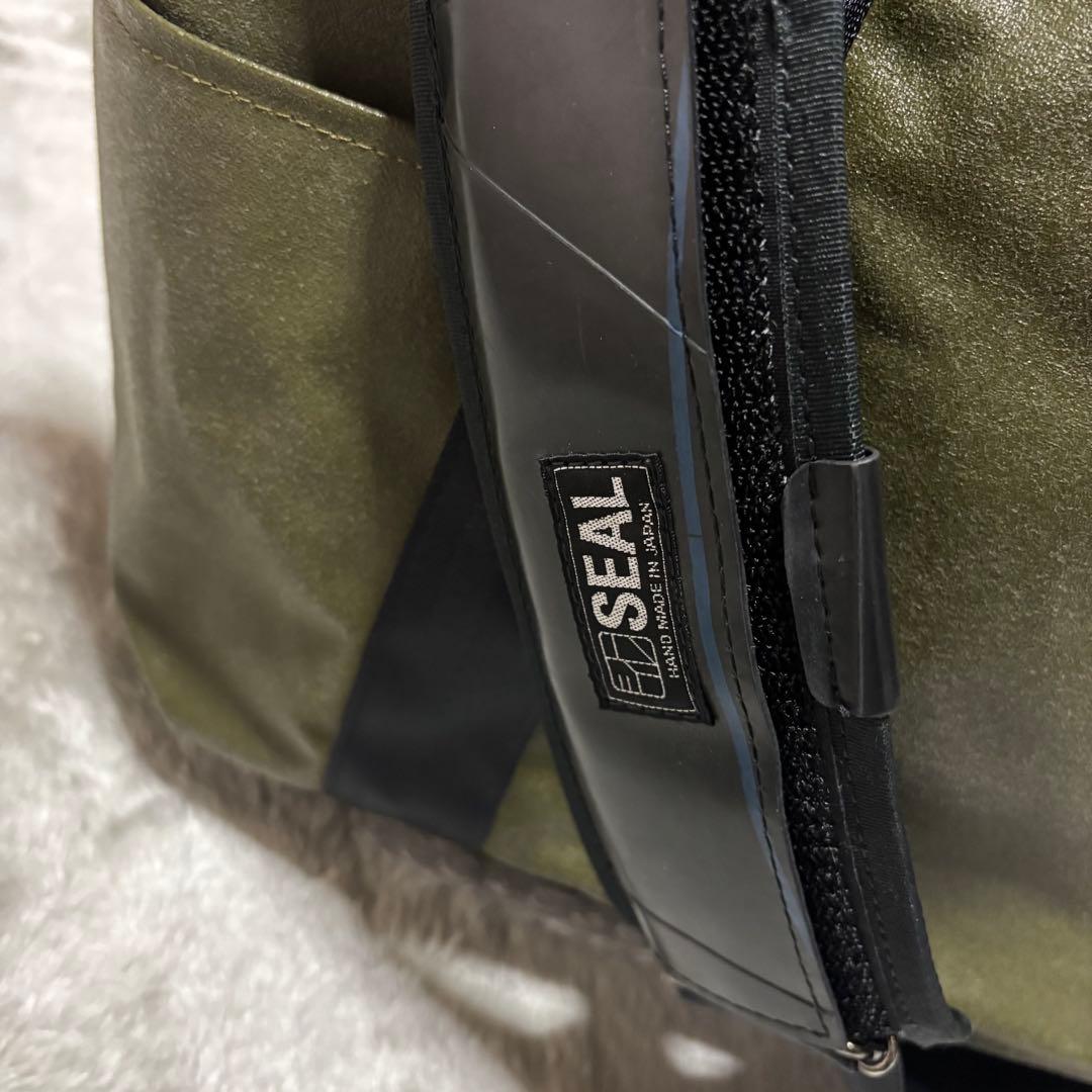 森野帆布 SEAL 2WAY トートバッグ オリーブ×ブラック A4