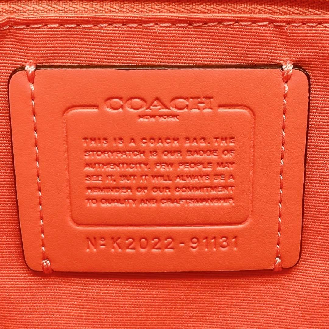 ✨美品✨COACH コーチ トートバッグ デニム デカロゴ A4収納可 レザー