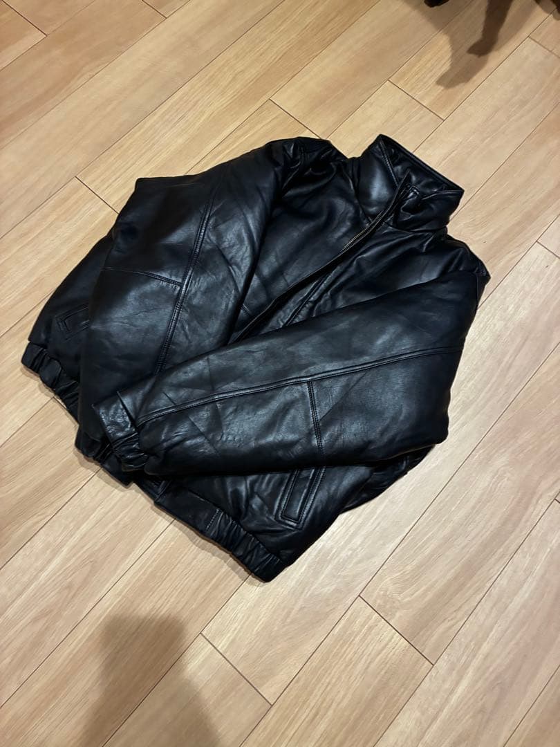 90年代 Eddie Bauer エディバウアー レザー ダウンジャケット