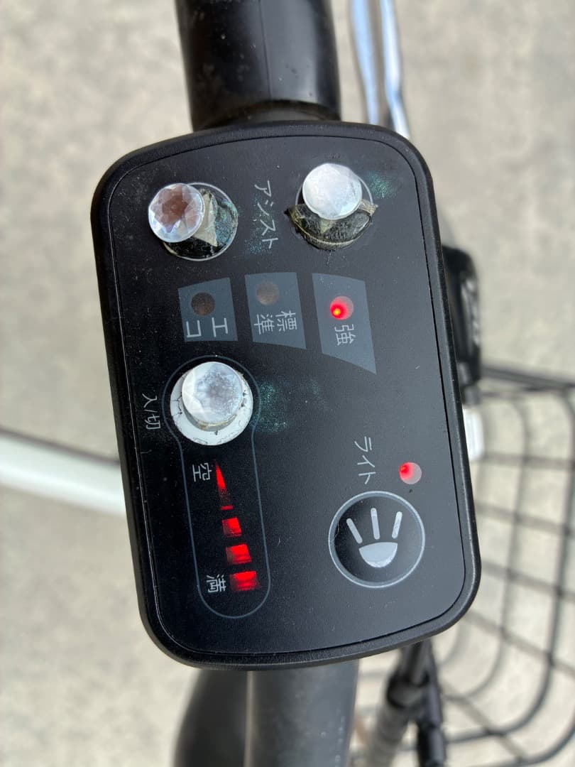 白黒　電動自転車　折畳　名古屋近郊送料込　大カゴ付　ペルテックPELTECH