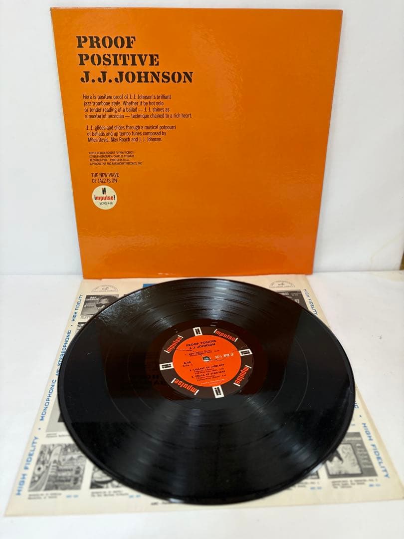 激レアオリジナル美盤‼️J.J. JOHNSON PROOF POSITIVE