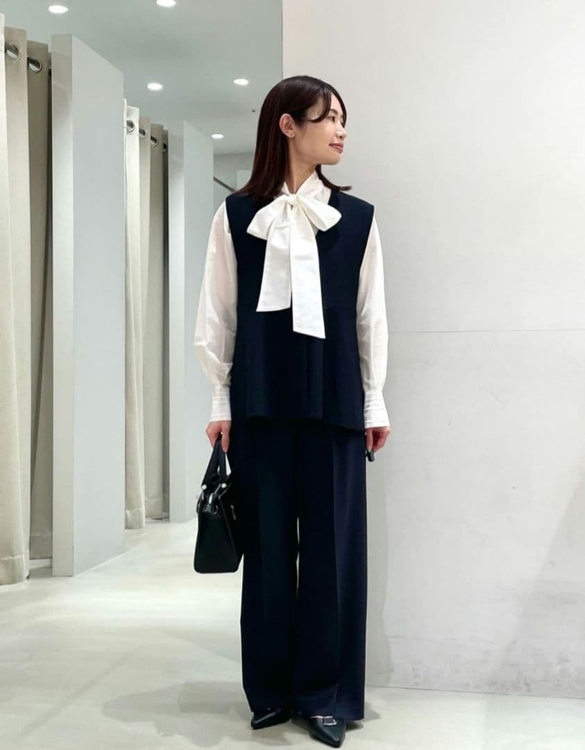 UNITED ARROWS 　グリーンレーベル　ペプラム　ジレ　ベスト　ハレの日