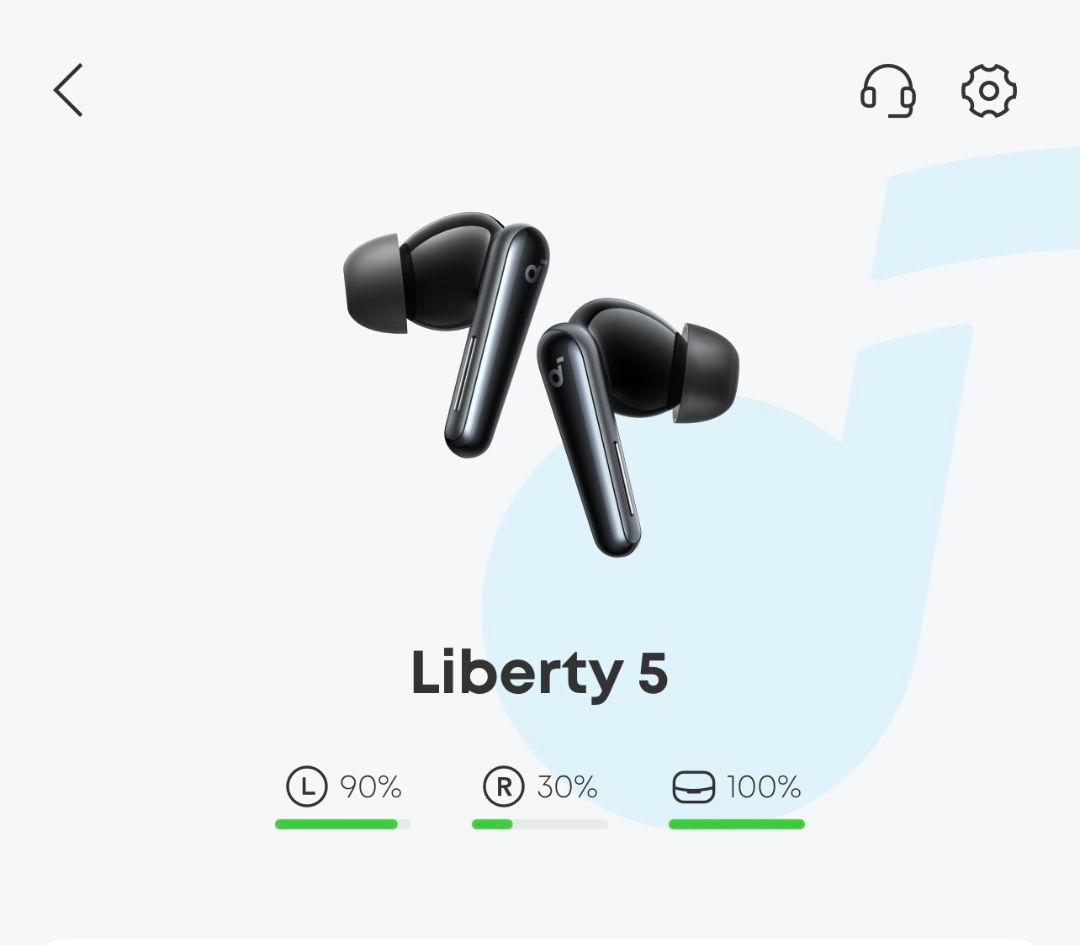 Liberty 5 ワイヤレスイヤフォン ブラック