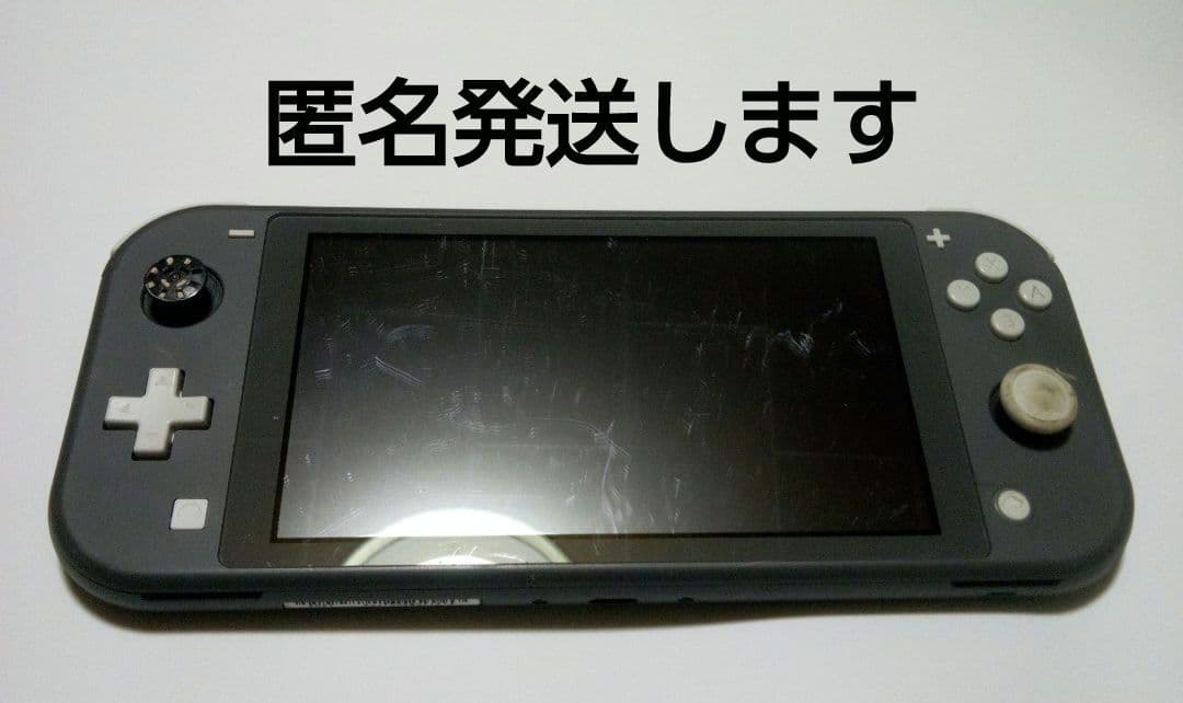 ジャンク品Nintendo Switch Lite グレー 本体　電源つかず。