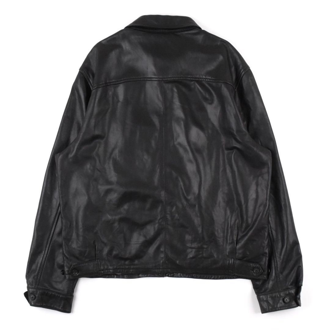 90s Ralph Lauren Leather Jacket BLACK L！