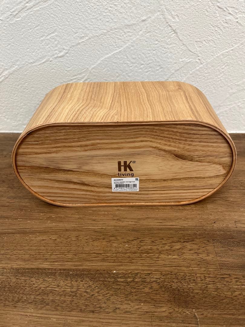 HKliving 木製ボックス蓋付き