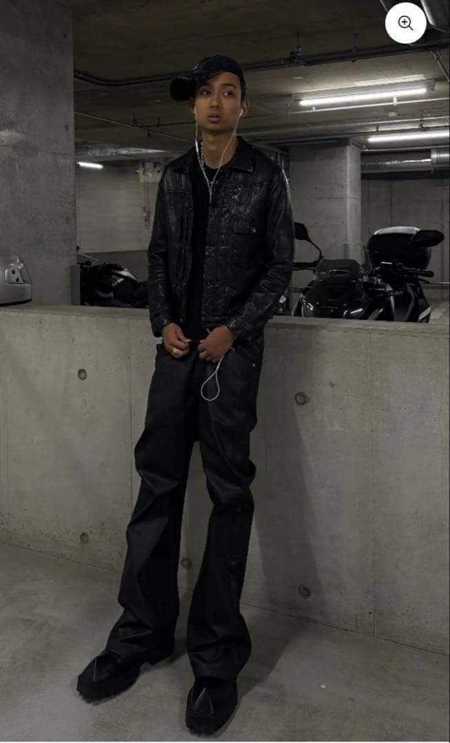 パンツ goar.archive strapped flare oil pants M