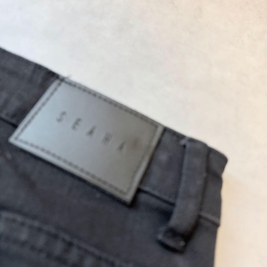 美品00s y2k 鬼ヒゲflare denim黒stretch archive
