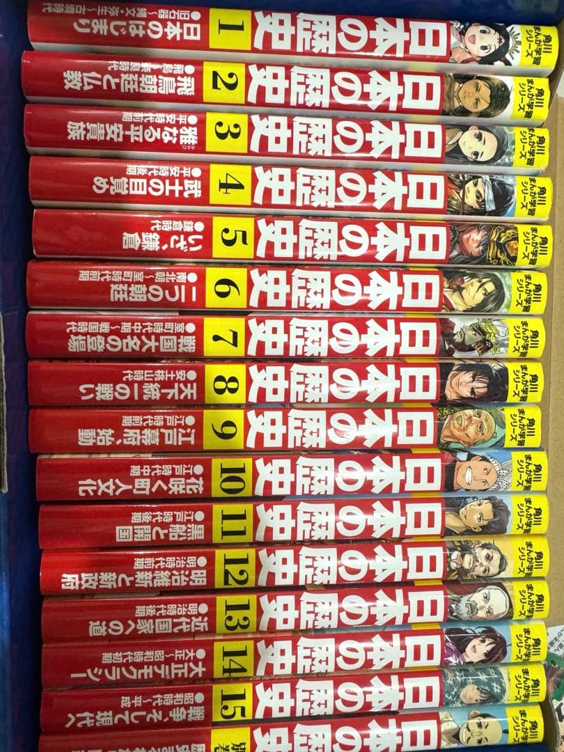 角川 日本の歴史 漫画 全15巻セット+別冊(スゴロク付き）