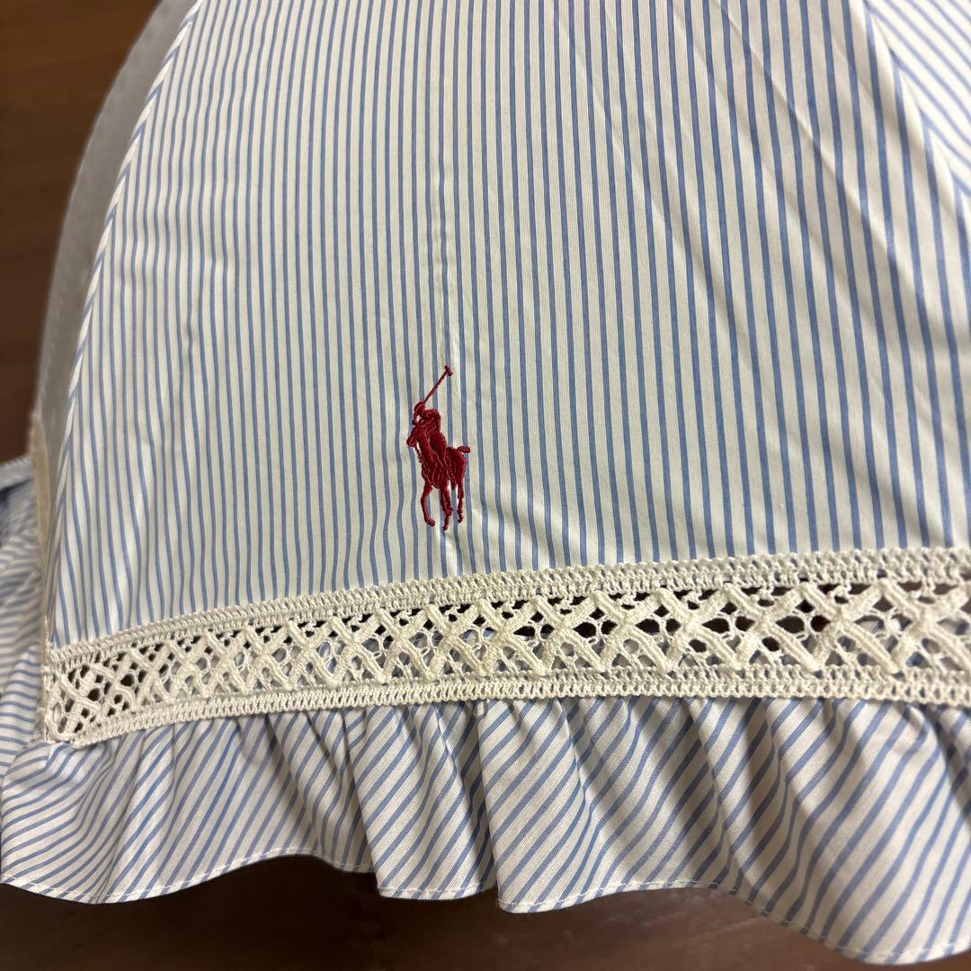 ポロラルフローレン パラソル 日傘 晴雨兼用 ポニー刺繍 ストライプ